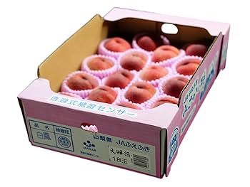 Amazon.co.jp: 山梨県産 桃 白鳳 大糖領 15〜18玉入（箱） 国産